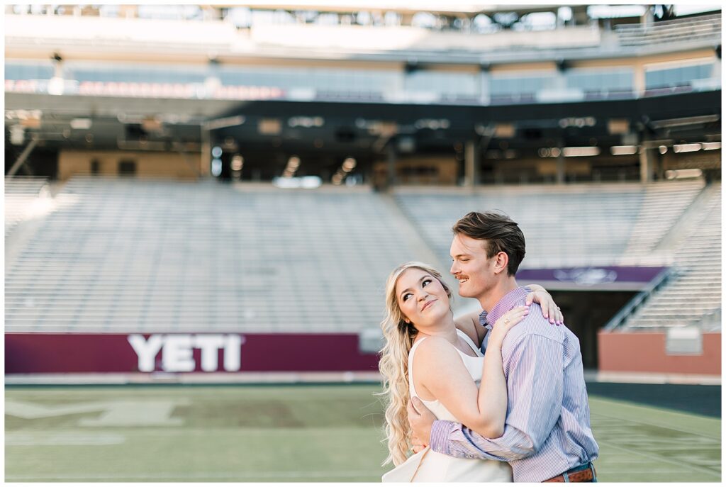 aggie football engagement photos, kyle field engagement photos, college station engagement photos, daretoaim photo