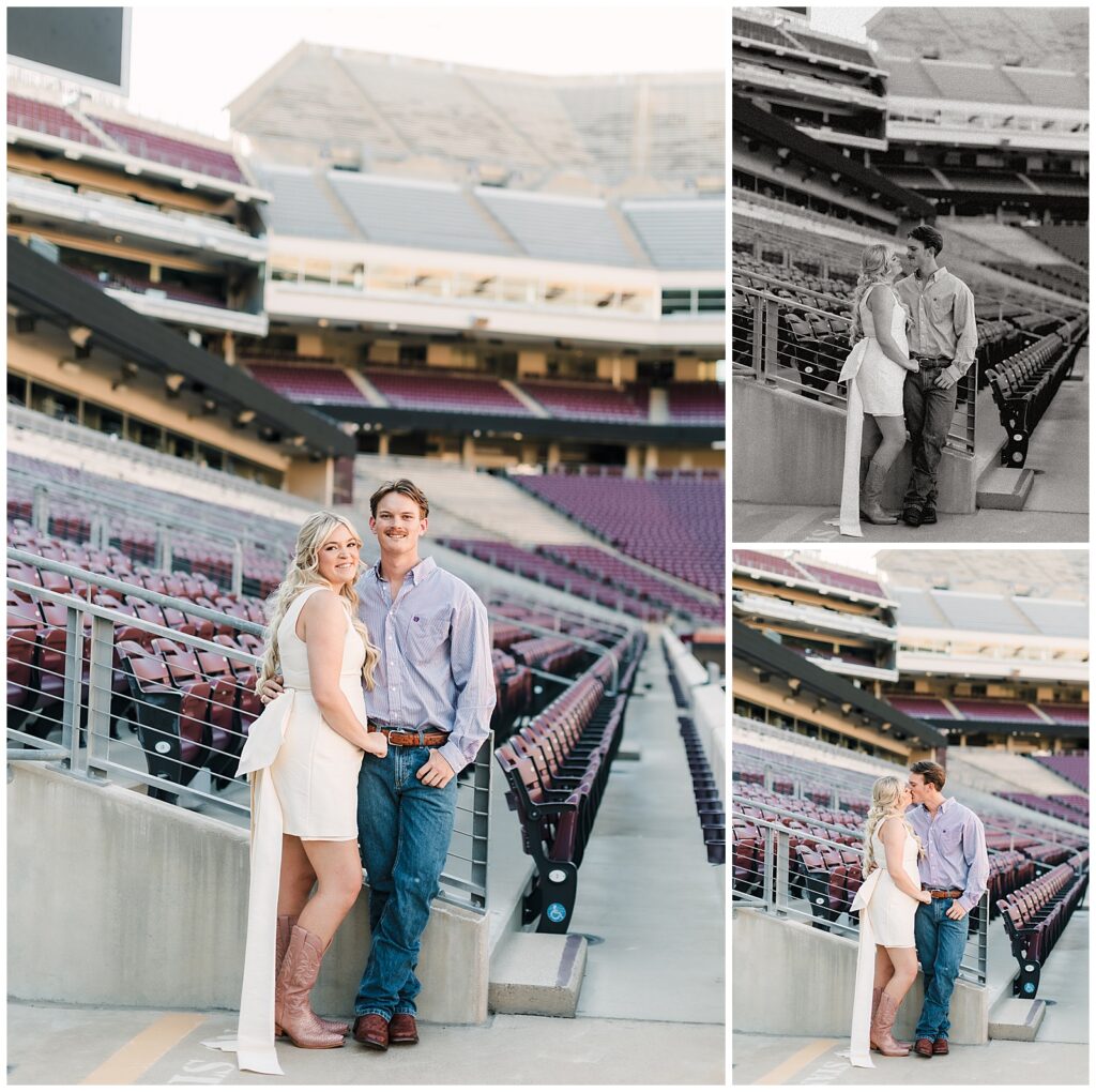 aggie football engagement photos, kyle field engagement photos, college station engagement photos, daretoaim photo